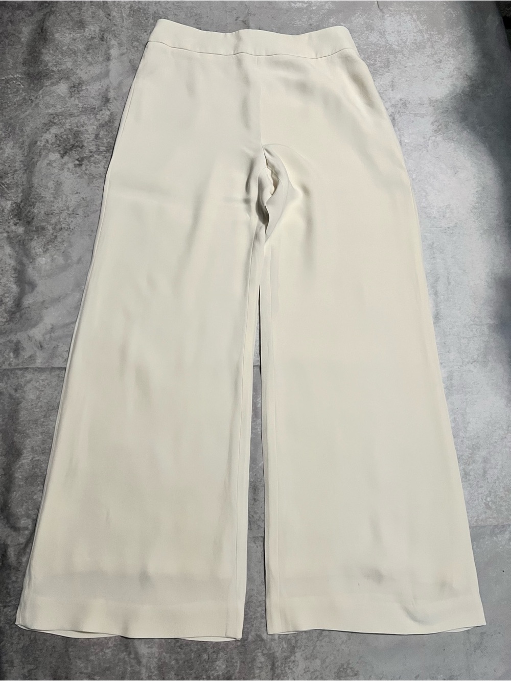 Naeem Khan Cream white Wide-Leg Trousers